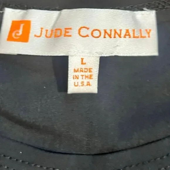 Jude Connally Black Women’s Lightweight Blouse Size Large Jude Cloth Classic - Picture 4 of 5